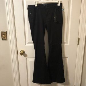 Black flare jeans